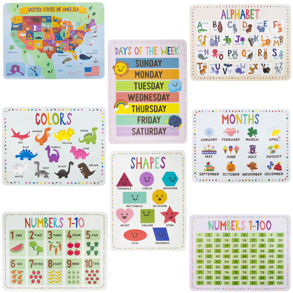 8-Pack Classroom Posters 17'' X 22