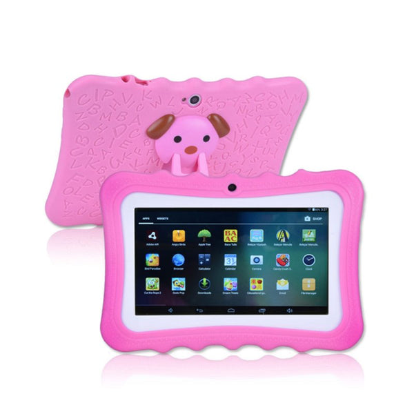 Kids Tablet 7-inch Android 4.4 1024x600 HD Screen Quad Core CPU Wireless Wi-Fi Dual Camera Tablet