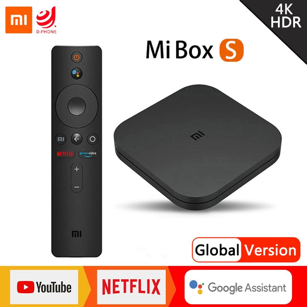 Xiaomi Mi TV Box S 4K Ultra HD Set Top Box Android TV 9.0 HDR 2G 8G WiFi Google Cast Netflix Smart TV Box 4 Media Player